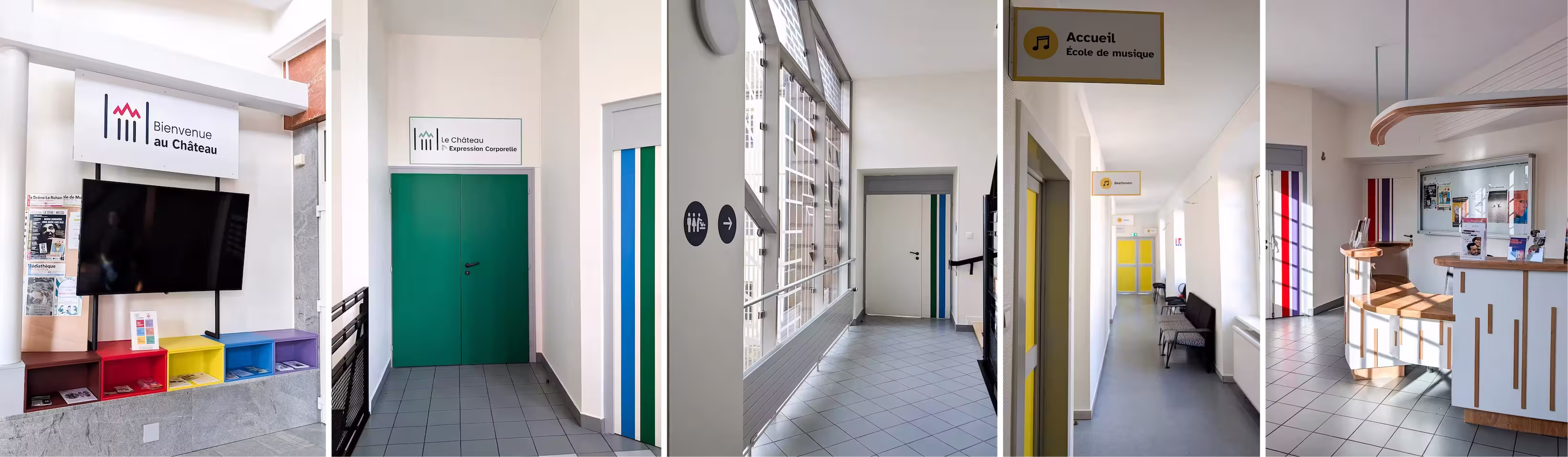 Plusieurs photos du centre culturel, après les tavaux.